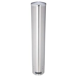 San Jamar C4400PF Pull-Type Foam Cup Dispenser - 12-24OZ- Stainless Steel